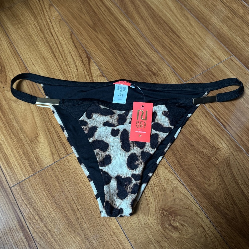 River Island Resort Leopard Bikini Bottom